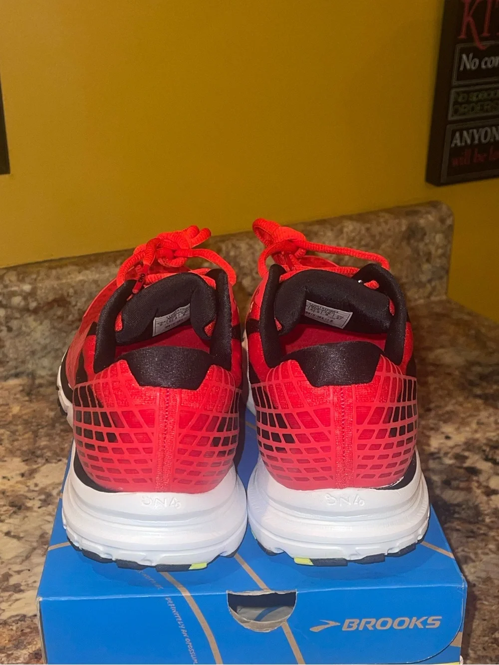 Brooks Launch 3 Running Shoes - Bright Red with Black Trim
